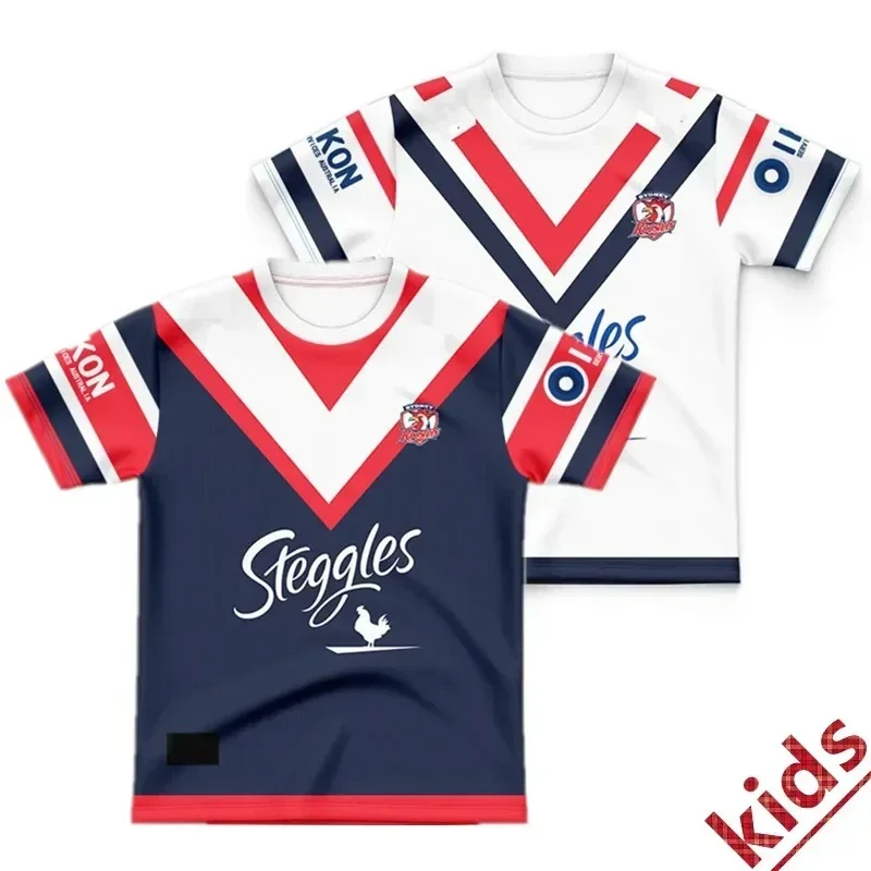 

2024 Sydney Roosters Kids Home / Away / Training Rugby Jersey - Mens Size:16-26（Print Name Number）Top Quality