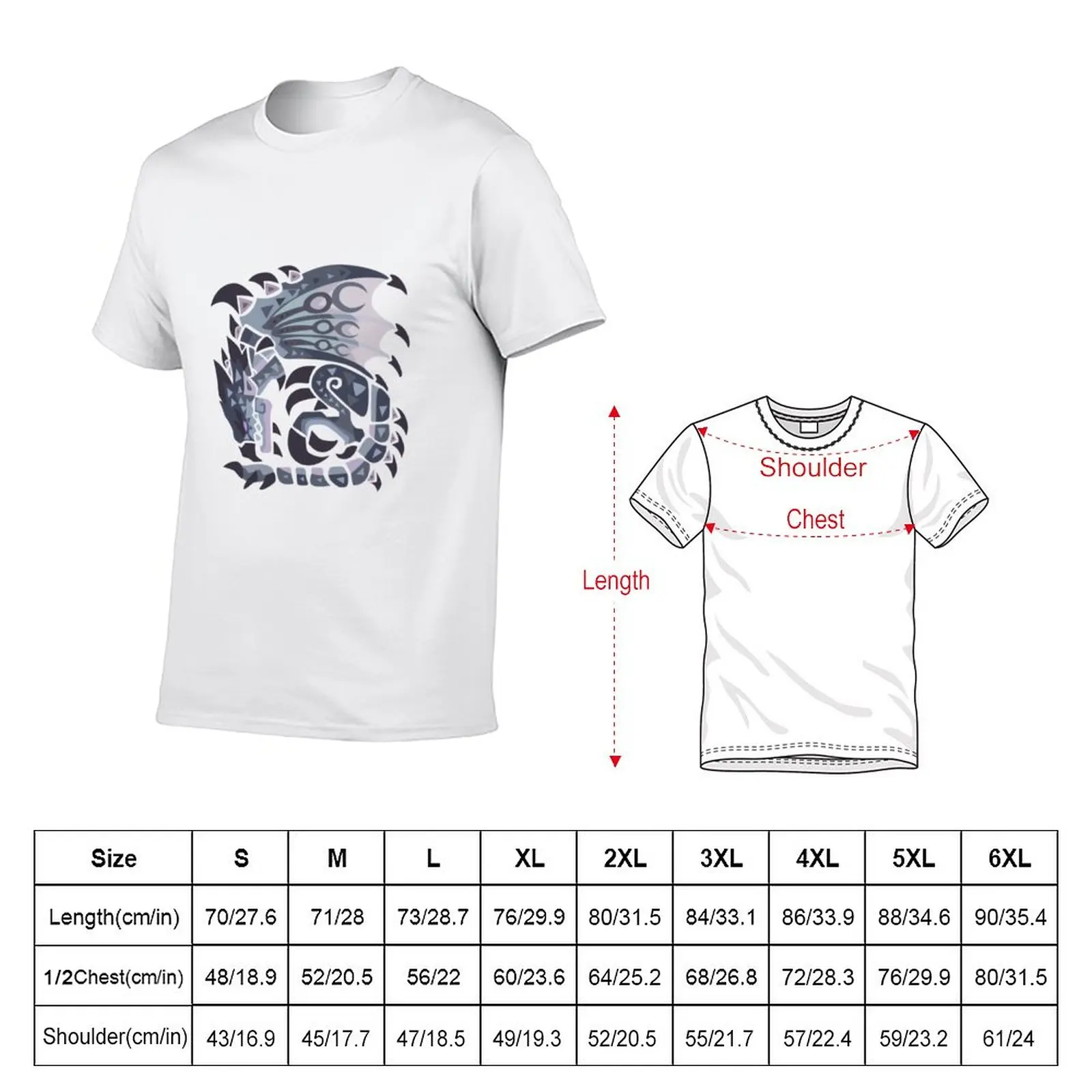 New Silver Rathalos T-Shirt summer top customized t shirts quick drying shirt mens t shirt graphic