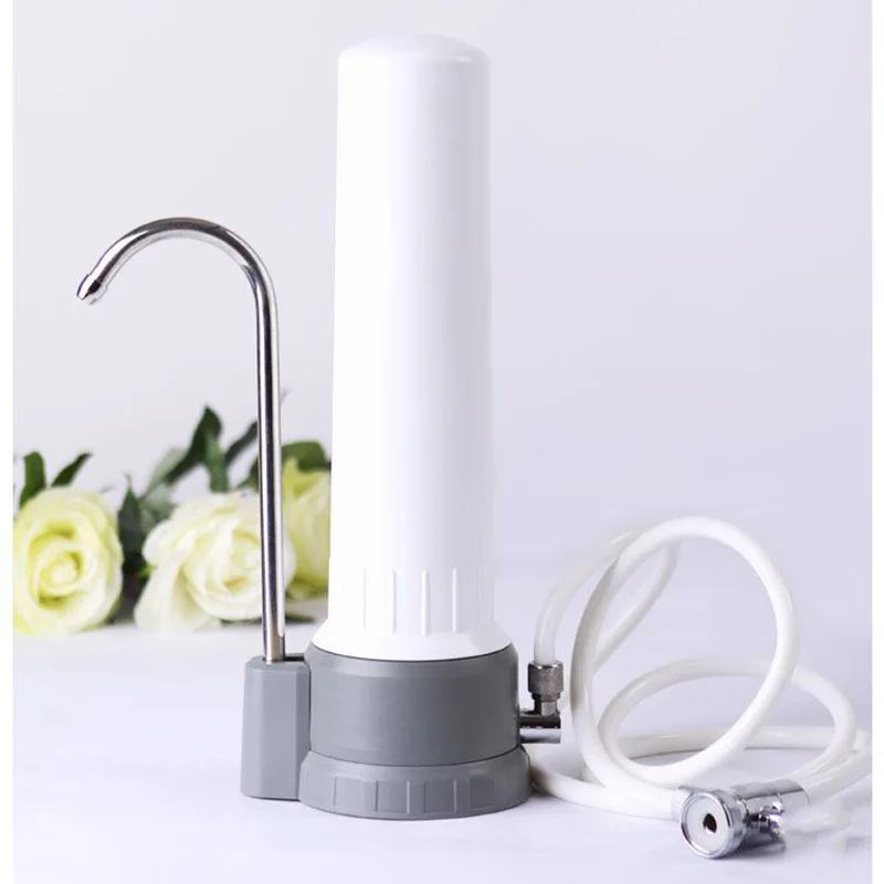 

Household Ceramics Water Purifier Ultrafiltration Kitchen Desk Faucet Filter with Upgraded Ceramic Filter Cartridge
