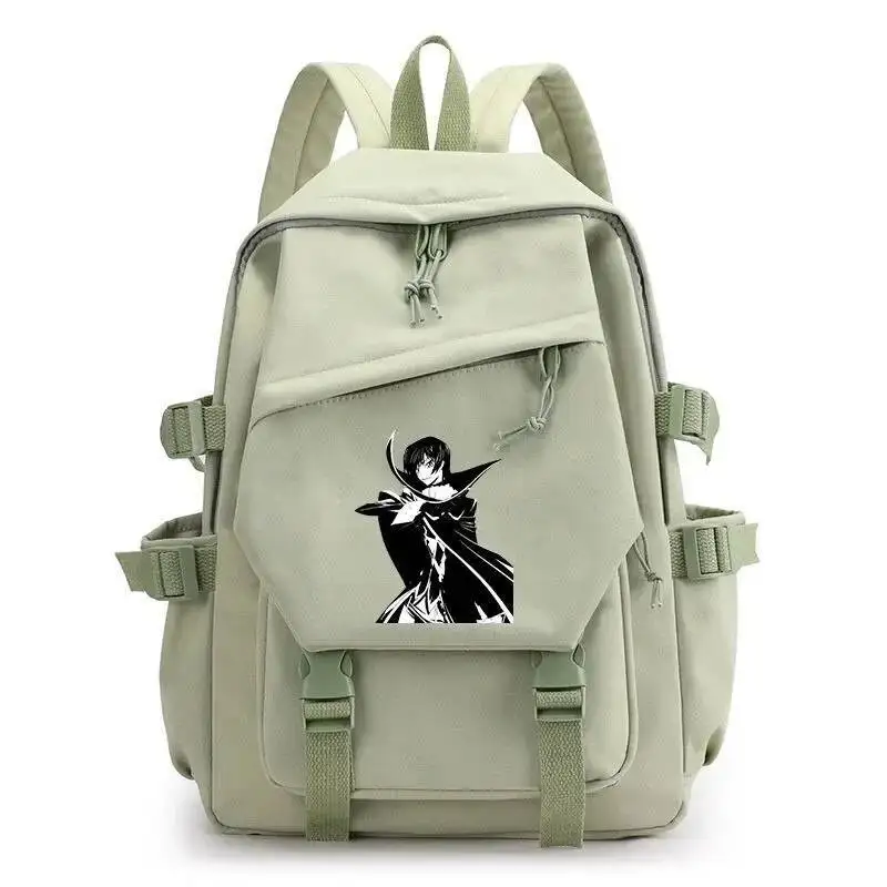 

Аниме-игра Черный Белый Синий Розовый Зеленый Code Geass Lelouch Of The Rebellion Hangyaku No Lelouch Школьные сумки Рюкзаки для девочек и мальчиков