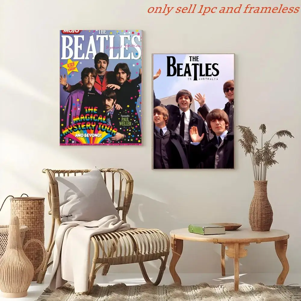 The B-Beatles Rock Band Poster Poster Painting And Print Wall Art Picture For Home Room Decor Gifts