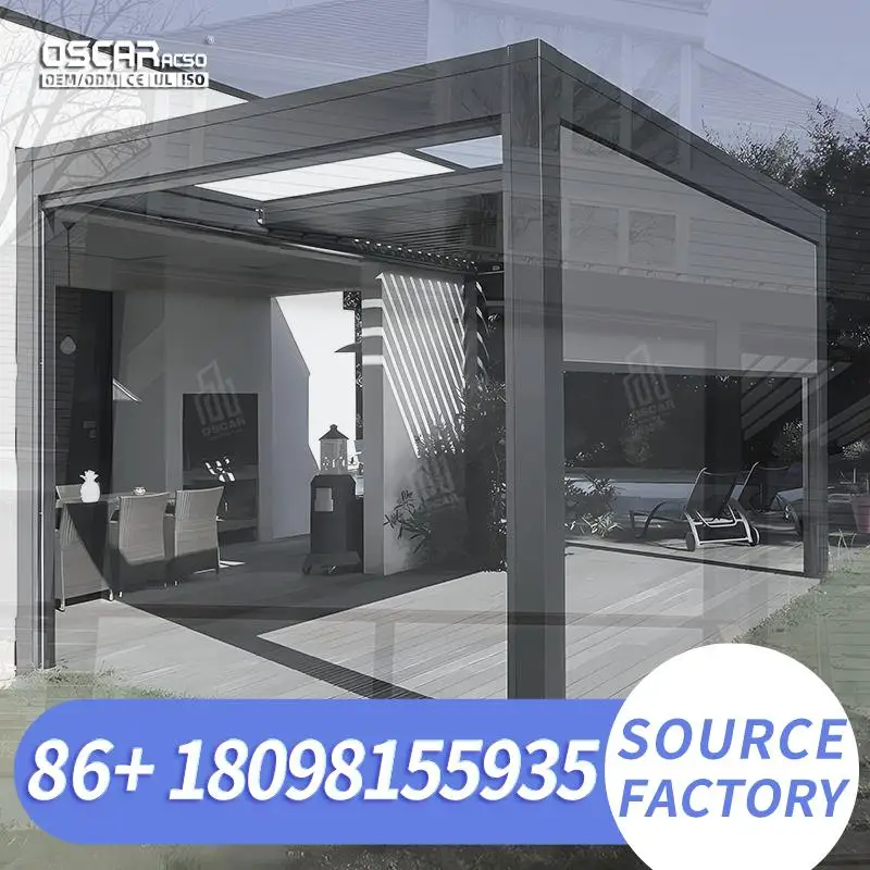 Automatic Smart Drive Outdoor Zip Track Electric Roller Blinds for Effortless Shade in Outdoor Spaces Factory Price Global Marke