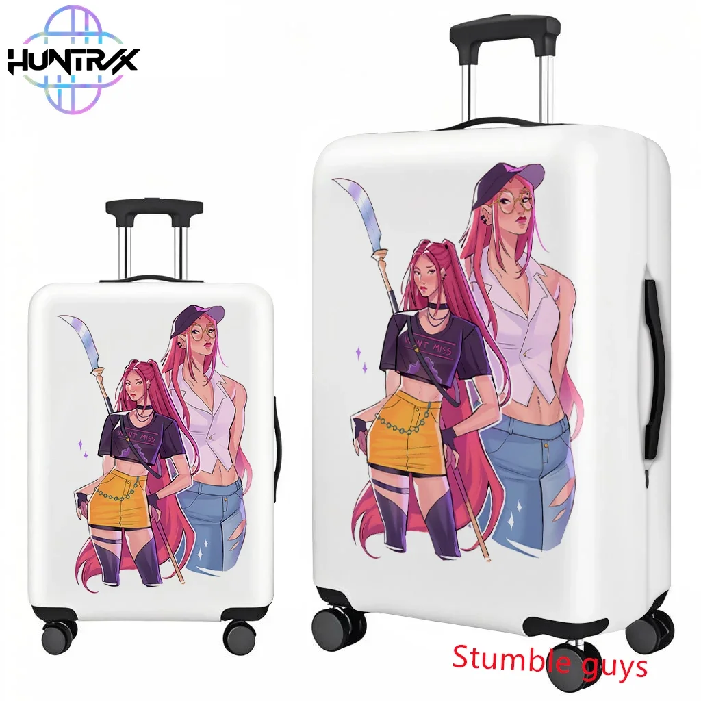 غطاء الأمتعة Demon Hunters Anime Kpop يناسب حقائب السفر الناعمة مقاس 18-32 بوصة