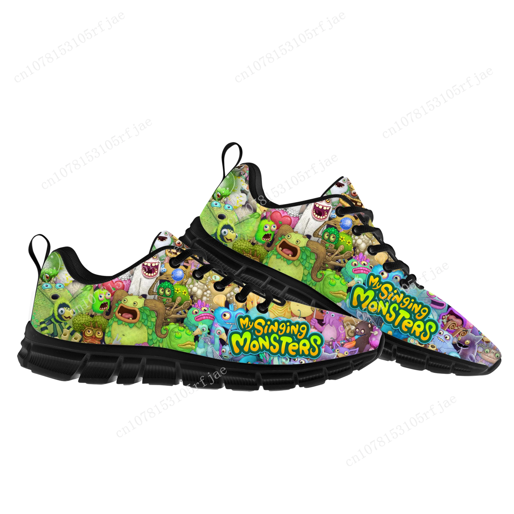 Chaussures de sport My Singing Monsters pour hommes et femmes, baskets de jeu de dessin animé pour adolescents et enfants, chaussures de rencontre de haute qualité, chaussures de construction personnalisées