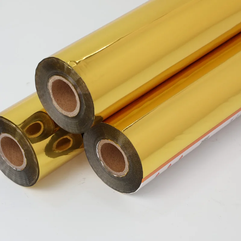 1 Roll 64cm width 120m length Gold Hot Foil Stamping Foil Paper Heat Transfer Anodized Gilded Paper