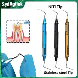 Dental Gutta Percha Endodontic Hand Plugger NiTi/Stainless Steel Tip Oral Root Canal Filler Vertical Presser Device Dentistry