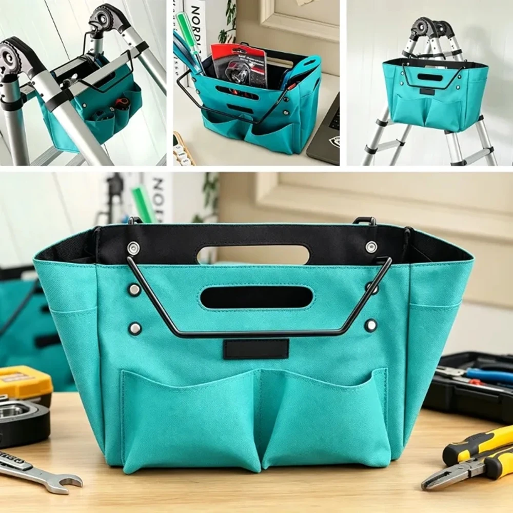 

Folding Herringbone Ladder Tool Storage Bag Telescoping Ladder Tool Bag Waterproof Oxford Cloth Tool Organizers for Repair Work