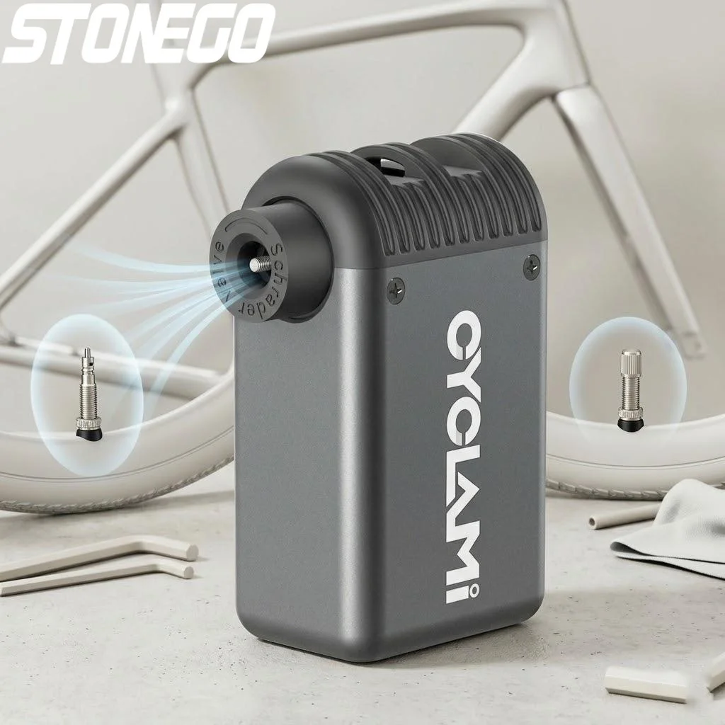 

Портативный электрический насос высокого давления для велосипедов, миниатюрный компактный компрессор, подходит для велосипедных аксессуаров