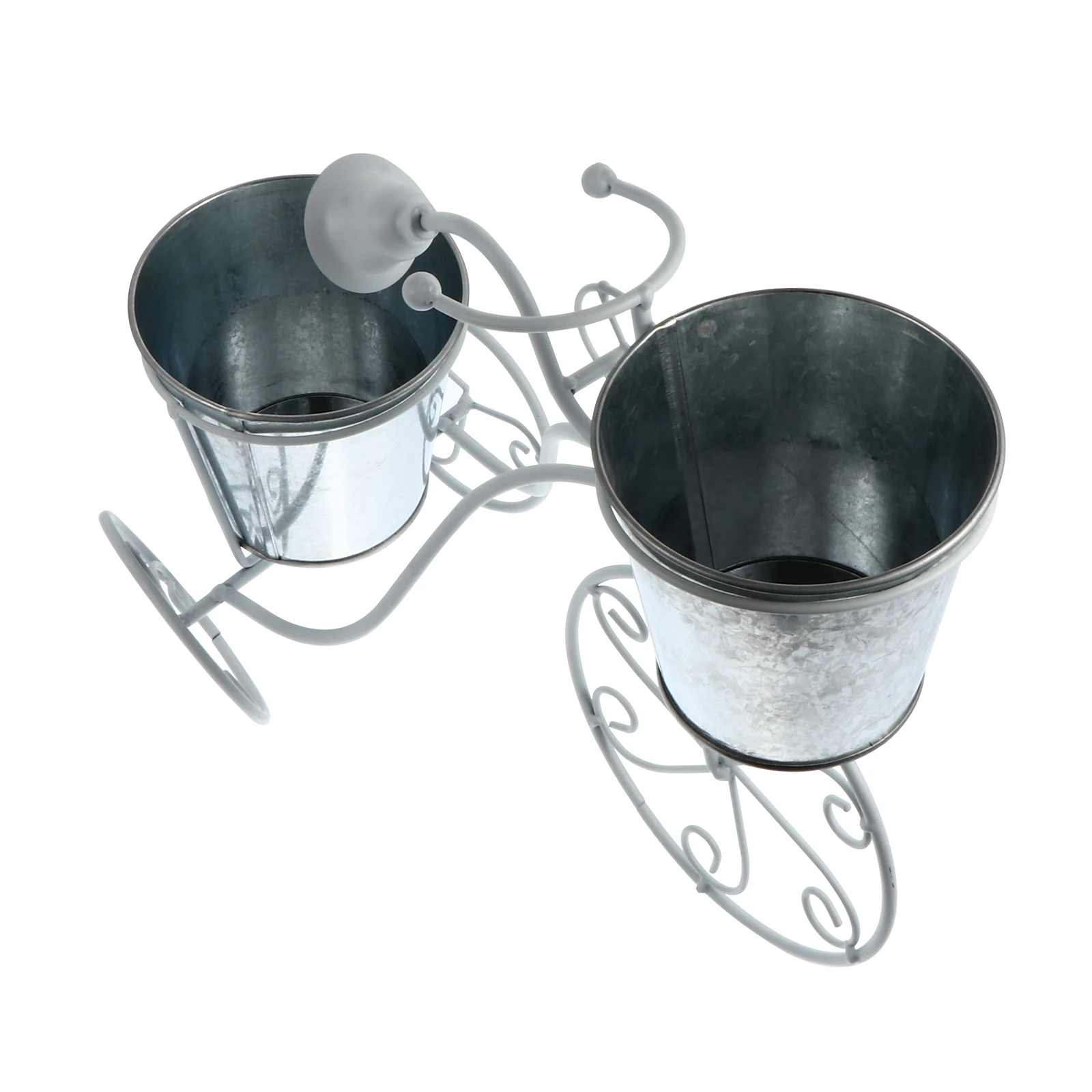 1 قطعة رف أحواض زهور الدراجة الحديد شكل الدراجة حامل النبات لحامل العصارة ديكور المنزل مكتب حديقة الديكور #5