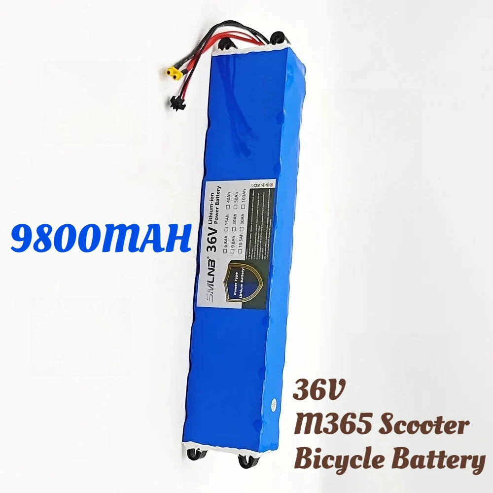 

M365 E-BK Power Battery with BMS 42V Electric Scooter 36V Battery 9.8Ah 18650 lithium battery pack 10S3P 10500mAh