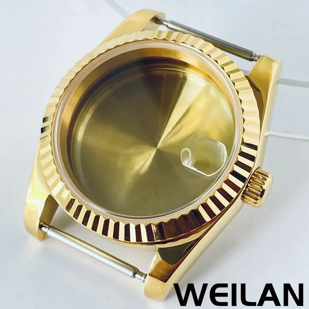 36mm 40mm Zilver Zwart Goud RoseGold NH34 NH35 NH36 NH38 NH39 NH70 NH72 ETA2824 PT5000 Horlogekast Top Waterdicht Saffier Crysta