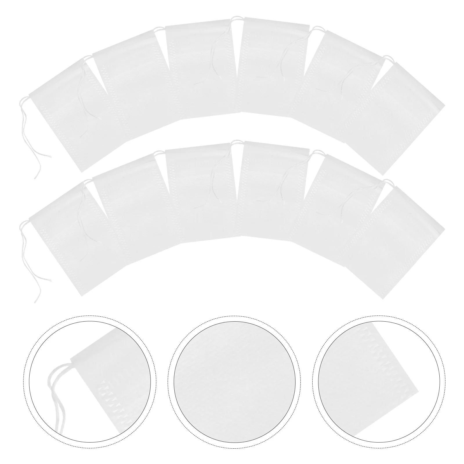 

400Pcs Disposable Non-Woven Chinese Medicine Tea Filter Bags Drawstring Infuser Bags for Loose Leaf Tea Spices Decoction