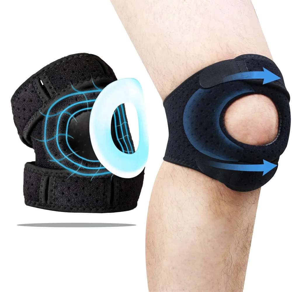 1Pcs Adjustable Dual Patella Knee Straps, Knee Brace Patella Stabilizer for Knee Pain Relief, Running, Tennis,Jumping,Tendonitis