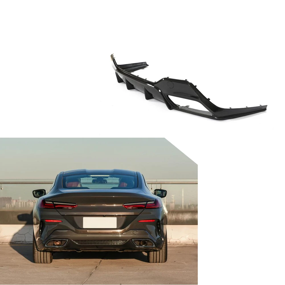 8 Series G14 Pre-preg Dry Carbon Fiber Rear Spoiler Diffuser for BWM G14 G15 2018-2022