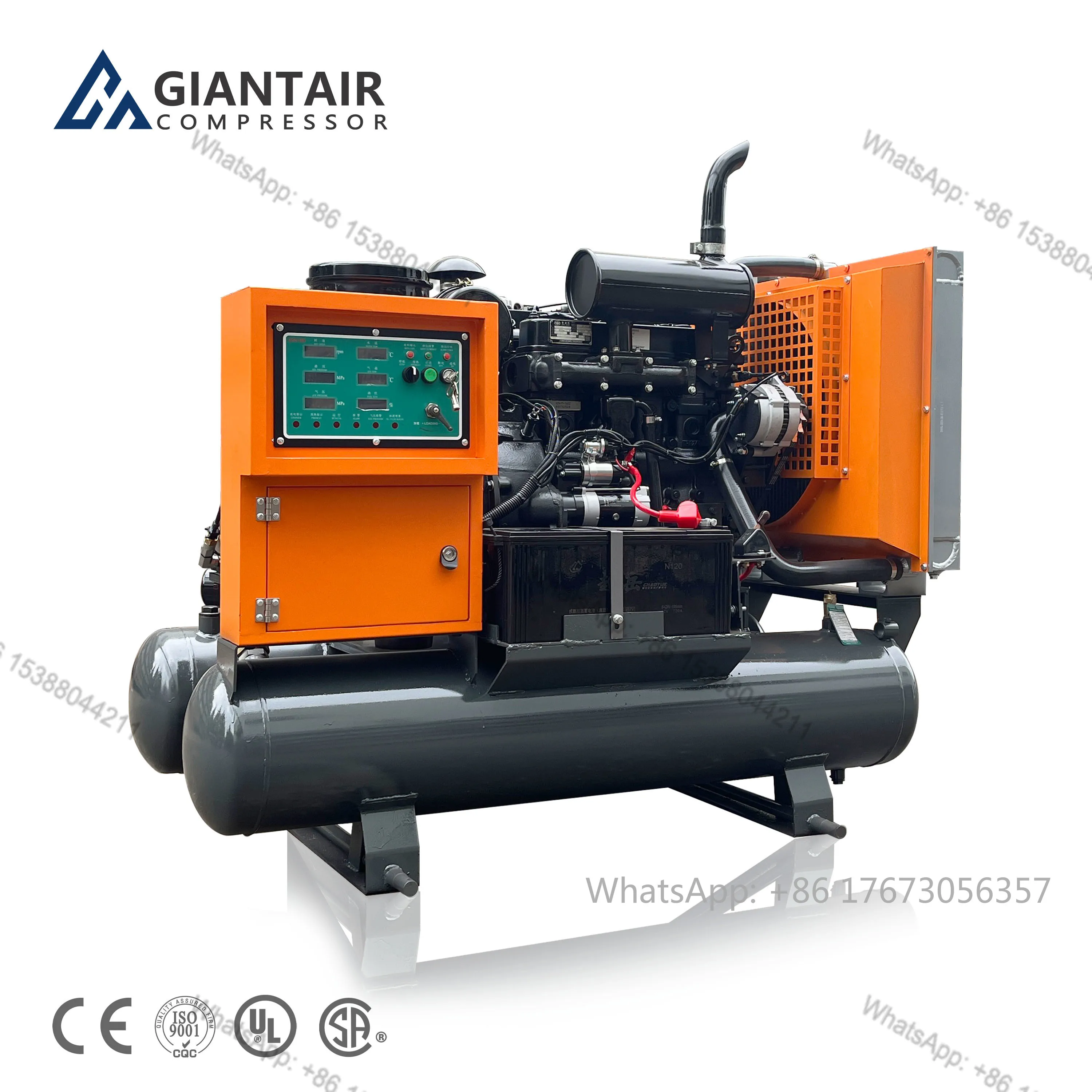 

185cfm 5M3/min Mining Portable Screw Air Compressor 185 For Sale In Tanzania