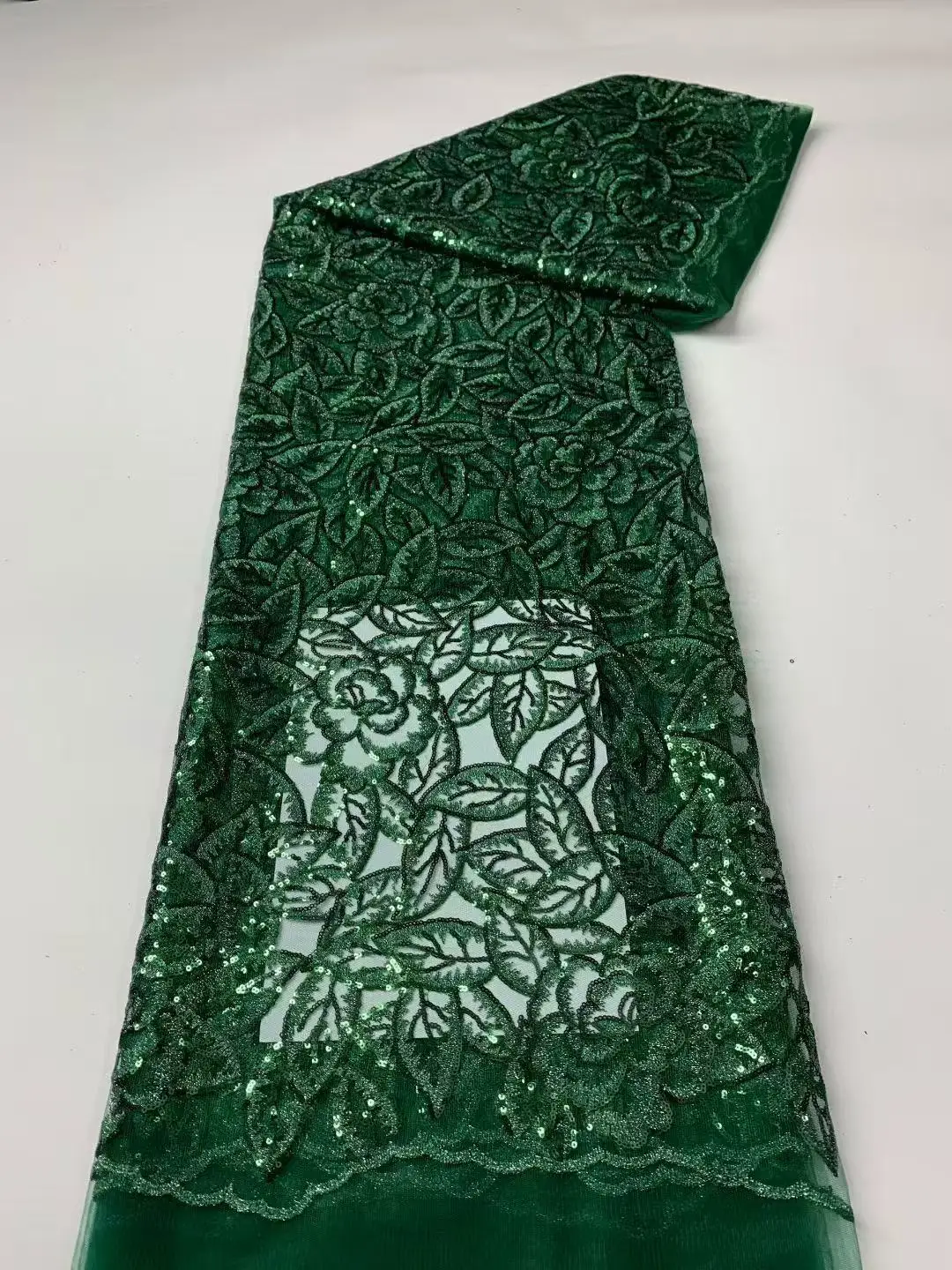 Tela de encaje africano de lujo, 5 yardas, alta calidad, 2026 cordón nigeriano, telas de encaje guipur, tela de tul blanco para vestido de novia