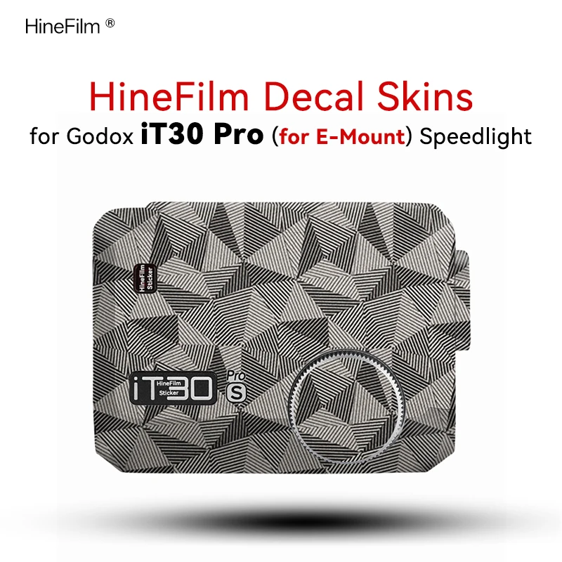 

Hinefilm Decal Skin for Godox iT30Pro for Sony Mount iFlash Camera Flash Decal Skin it30 Pro Speedlite Sticker Wrap Cover