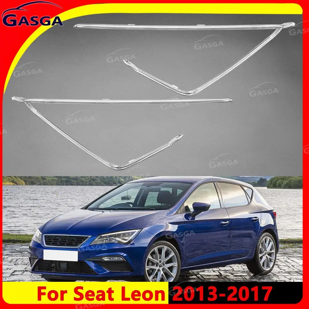 

For SEAT Leon LED 2013-2017 White Light Daytime Driving Guide Headlight DRL Daytime Running Light Guide Plate Tube Strip