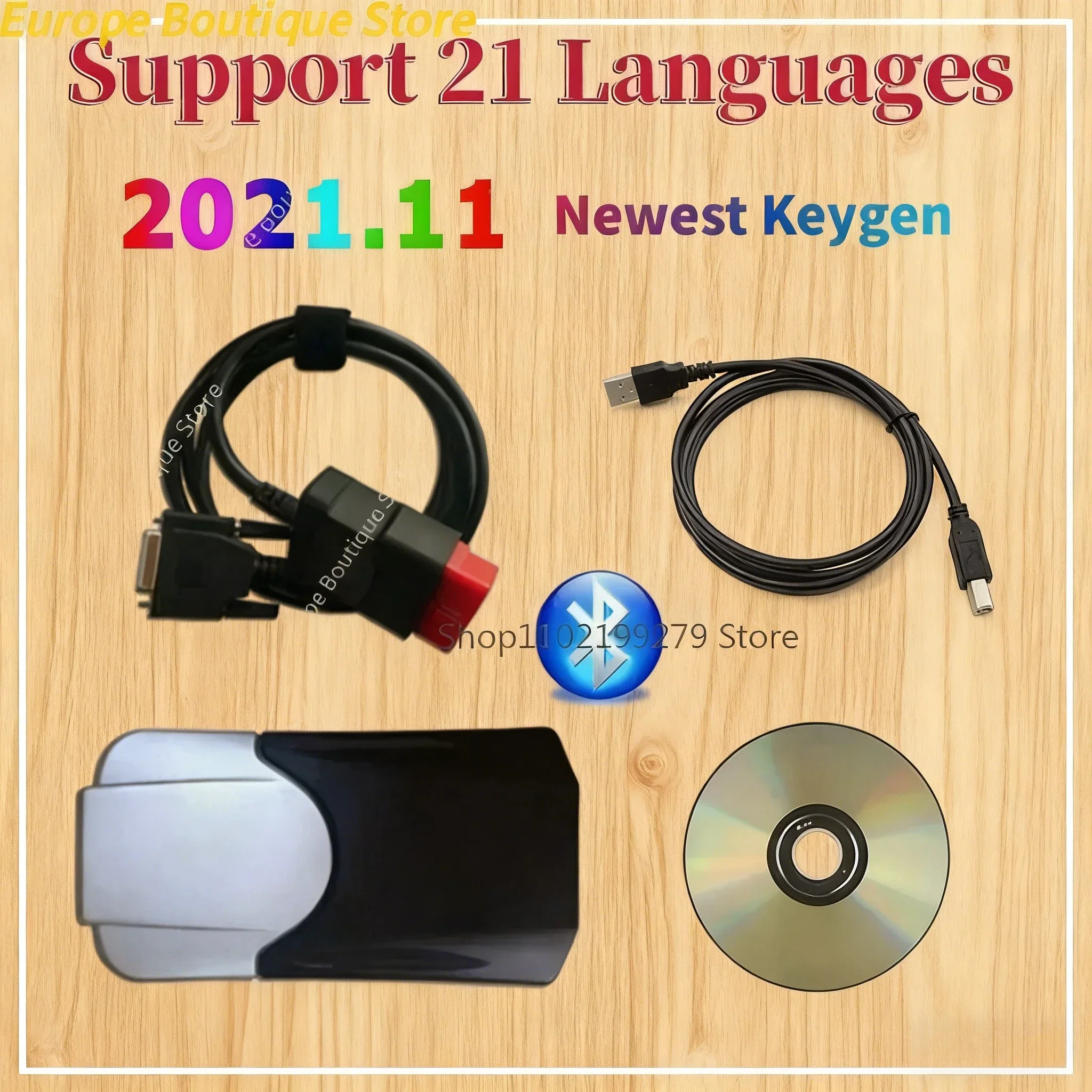 Latest Scanner 2021.11 Keygen 2020.23 Vd NEW cdd with Bluetooth for TNESF DELPHIS ORPDC Obd2 Car Truck Diagnostic Tools