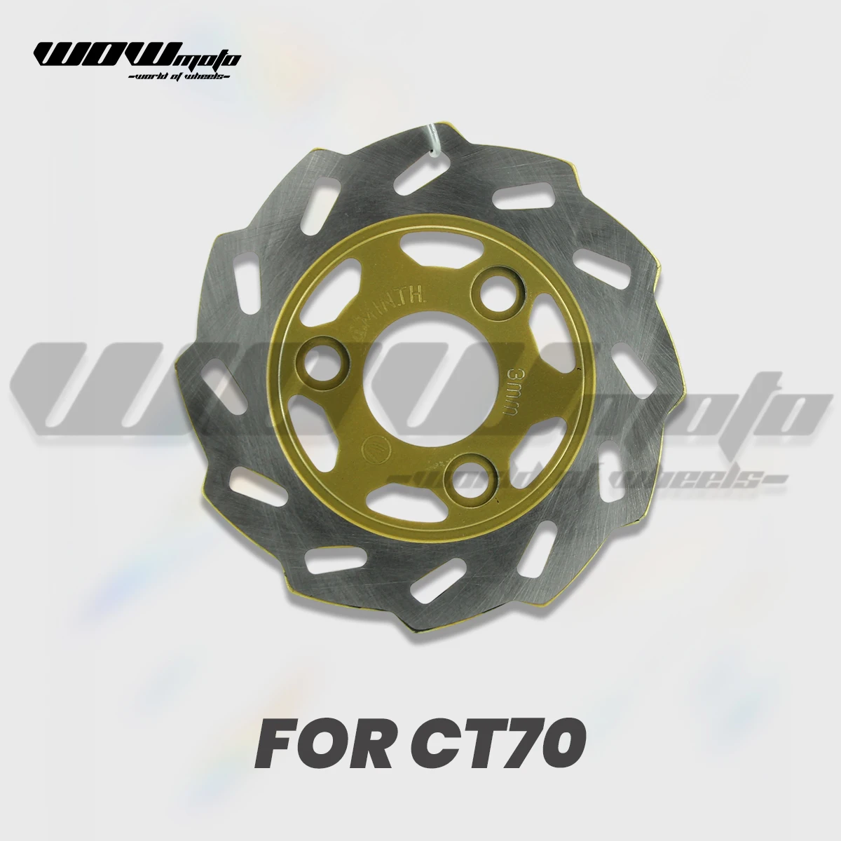 DAX CT70 Золотой задний тормозной диск 150 мм X Расстояние 57 мм для CT70 1969-1970 Аксессуары для тормозных деталей мотоцикла