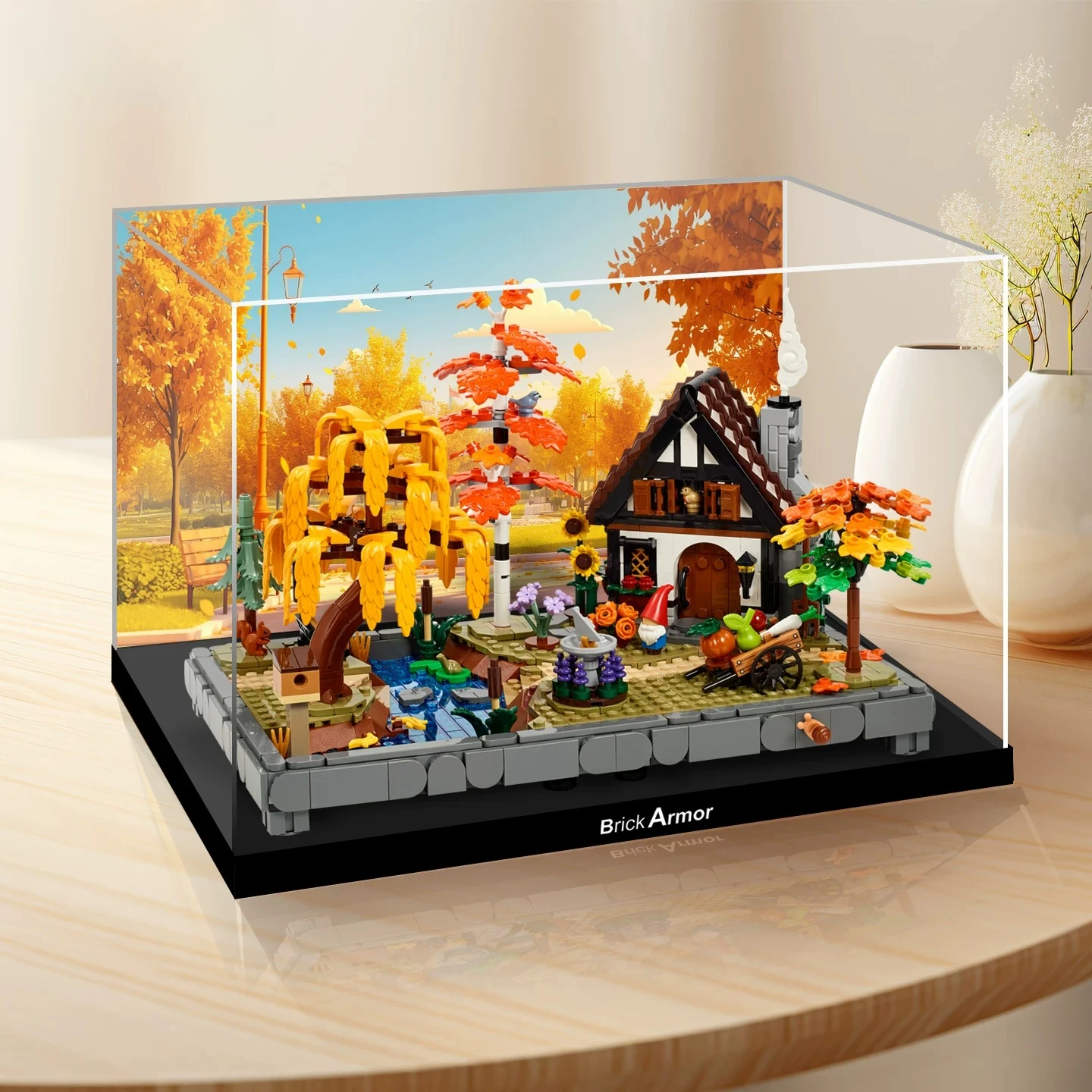 Suitable for LEGO 11372 Autumn Cottage Garden Building Block Storage Acrylic Display Box - view 2