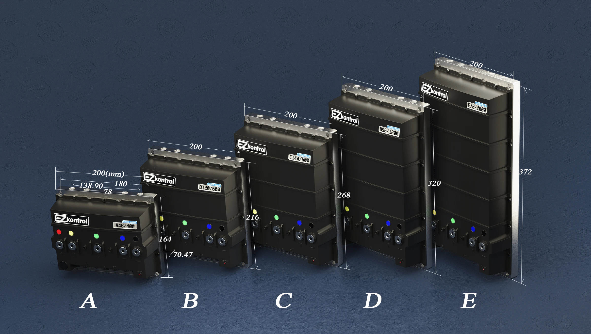 Nieuwe Product Explosie Bldc Controller 48V 2000a 2500a Foc Controller Met Ingebouwde Bluetooth