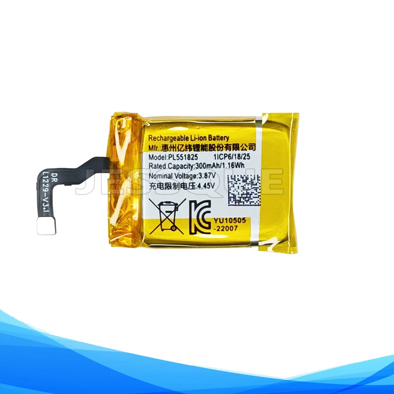 Original Replaces 300mAh PL551825 Battery For Huami AMAZFIT GTS 4 A2167 A2168 GTS4 Smart Watch