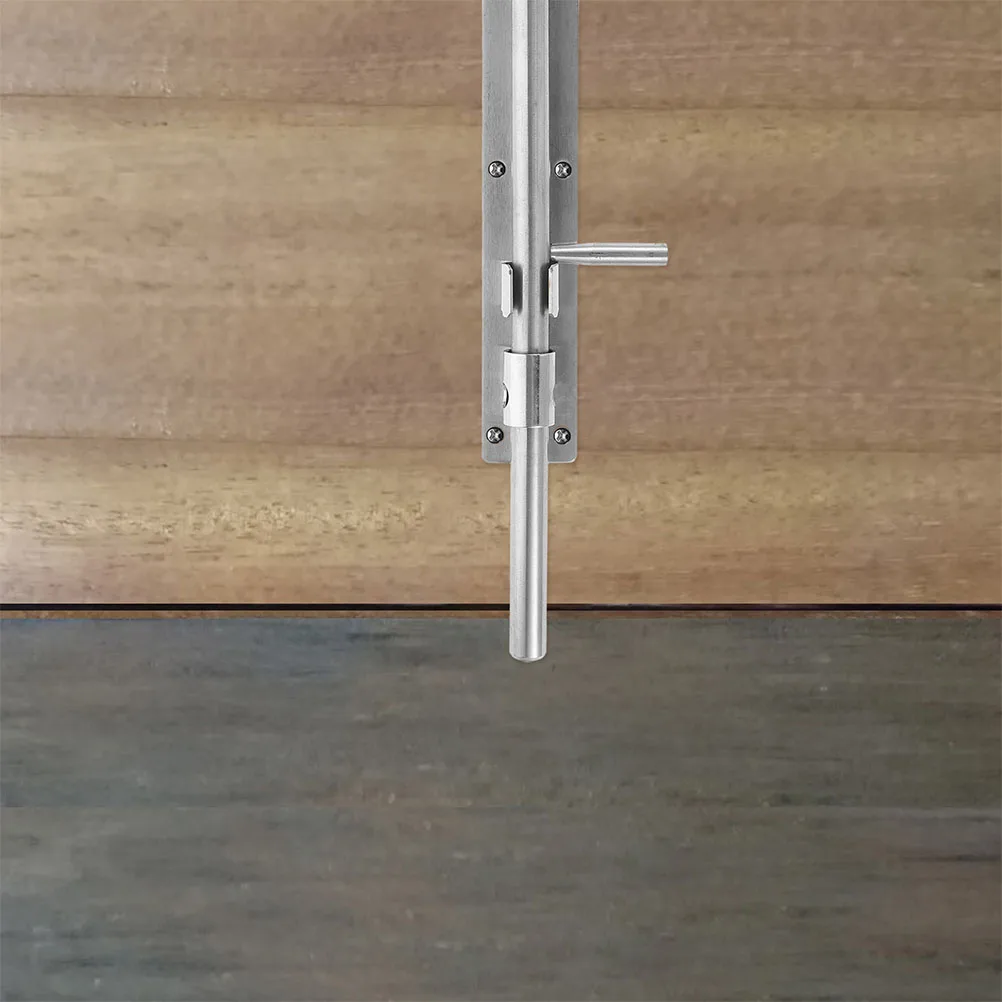 

2Pcs Polished Stainless Steel Door Latch with Smooth Slide Operation for Bathroom Bedroom Closet Safety Lock Gate Hinges