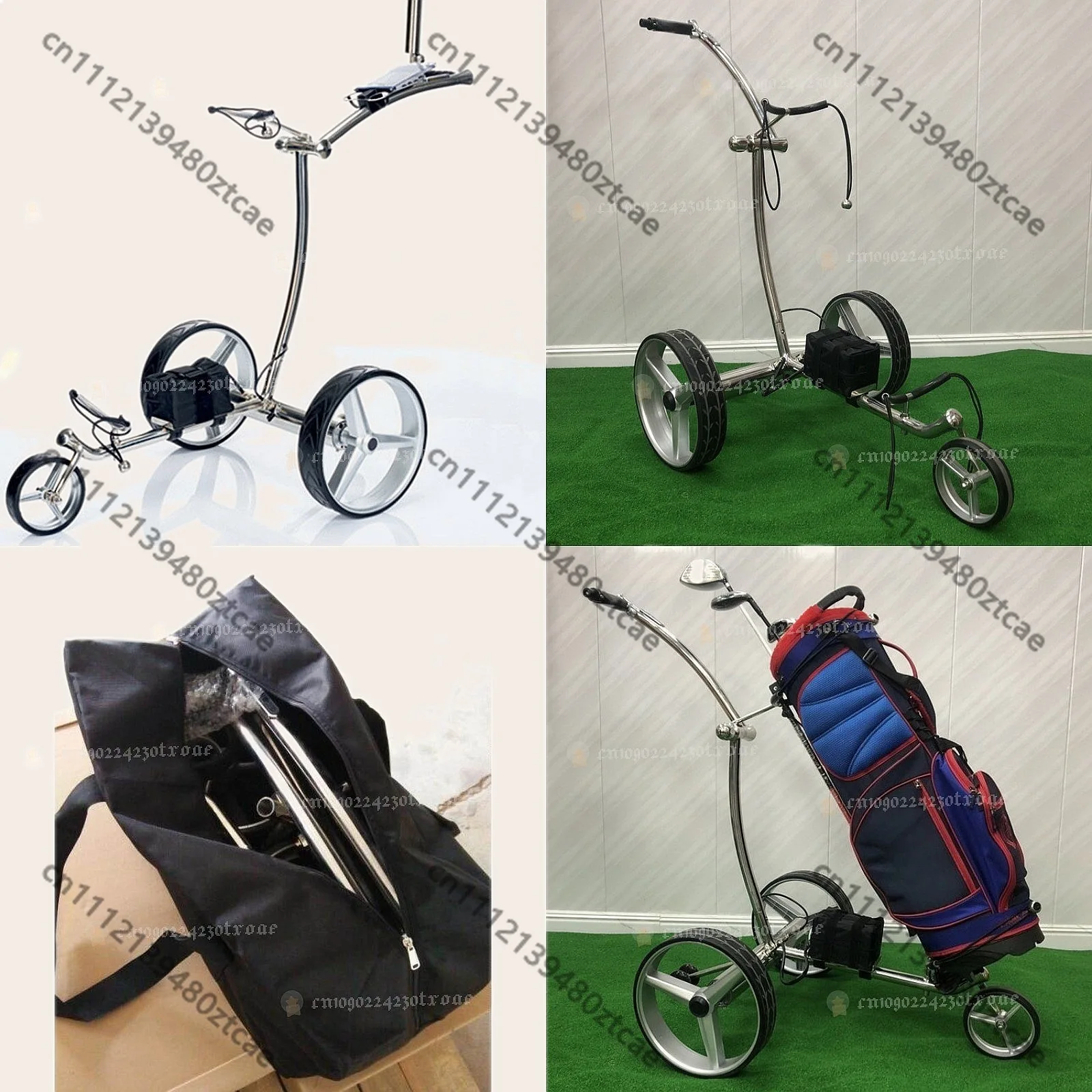 Remote Control Electric Golf Trolley with Battery Charger for Course Touring