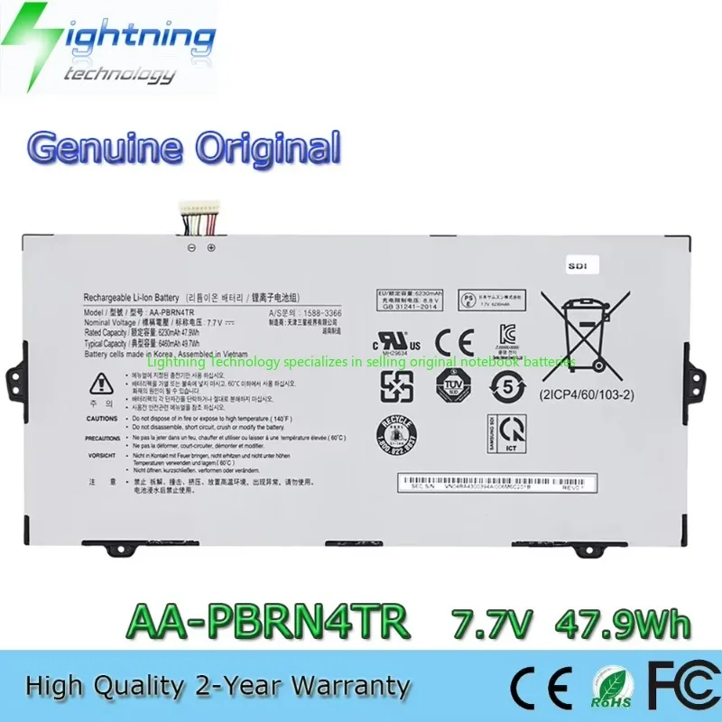 

Genuine Original AA-PBRN4TR 7.7V 47.9Wh Notebook Battery for Samsung Galaxy Chromebook BA43-00394A XE930QCA-K01US
