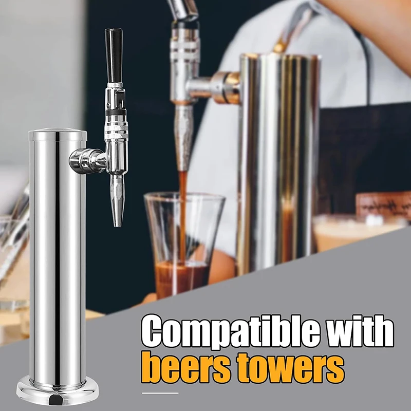 Nitro Cold Brew Faucet Coffee Tap,Stainless Steel Kegging Tap for Stout Beer,Creamy Cascade Effect,For Kegerator & Coffee System - view 4