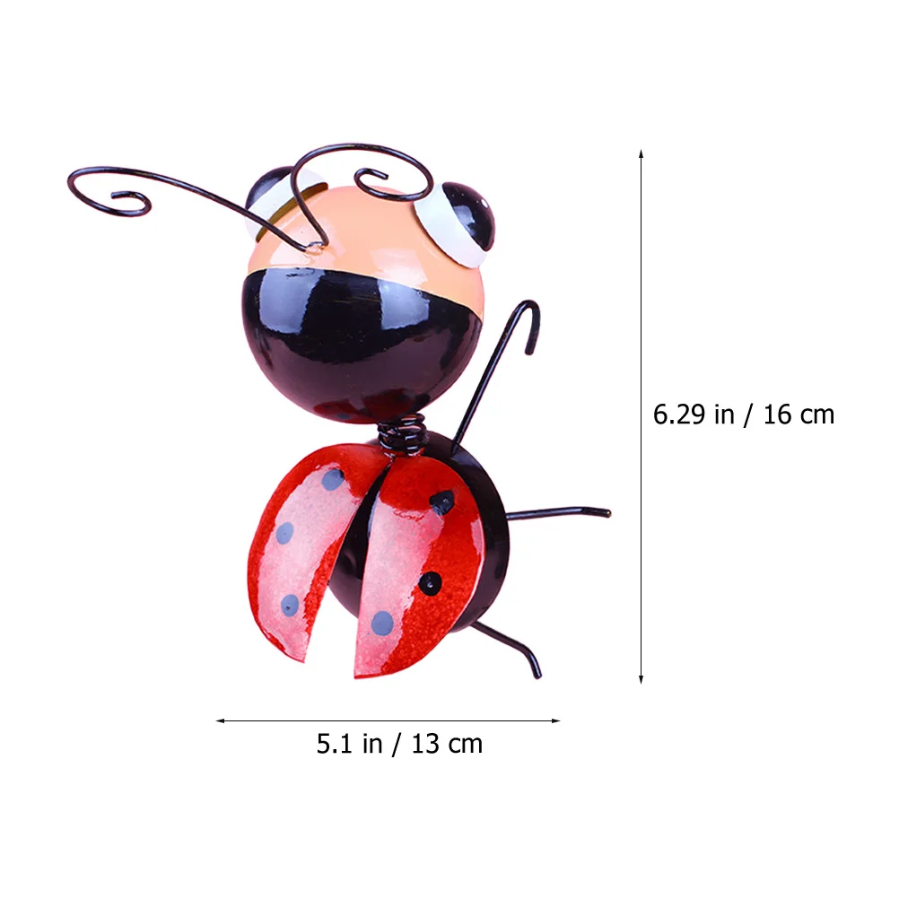 

Metal Little Beetle Ornaments Wall Decor Hanging Pendant for Living Room Balcony Porch Fence Garden Wall Art Iron Art Beetle