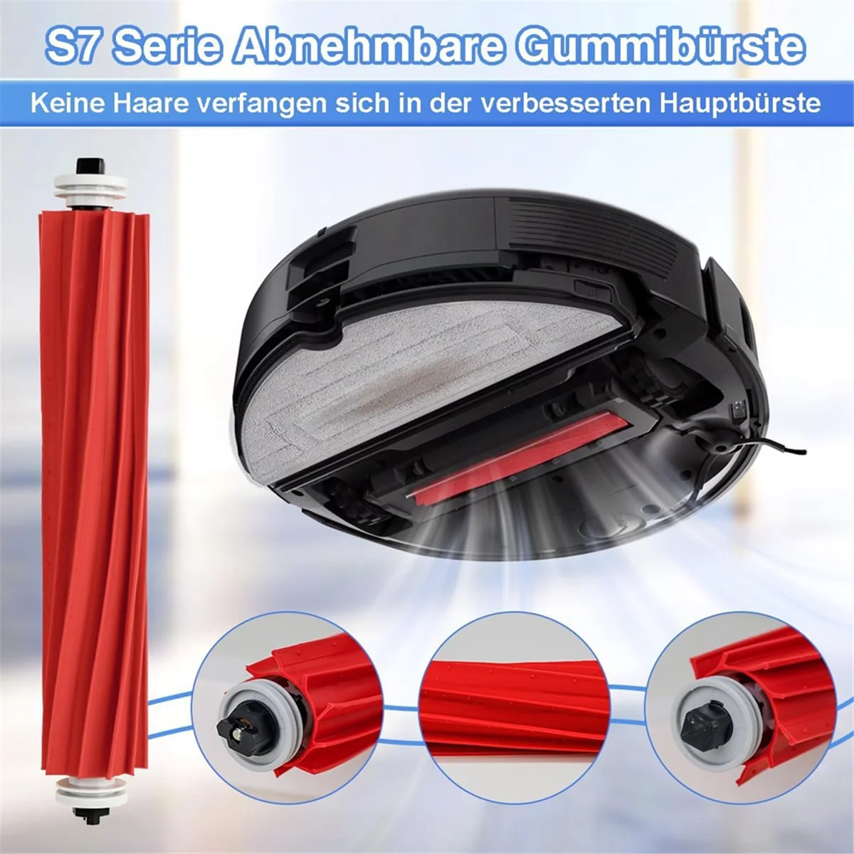 Roborock S7 シリーズ S7+ S7 MaxV Ultra/S7 Pro Ultra 用の人気のアクセサリーセット、スペアパーツにはメインローラーブラシ、サイドブラシが含まれます