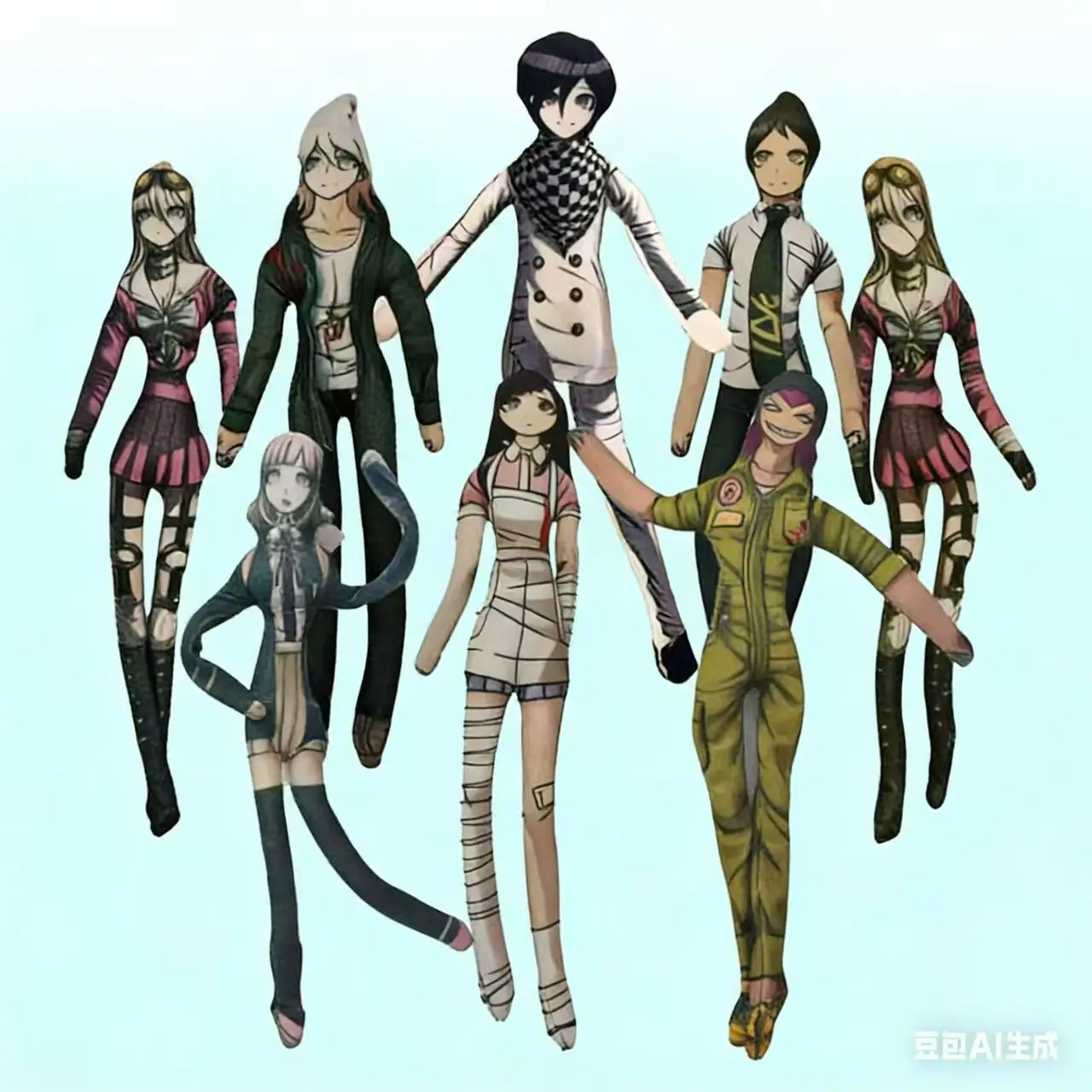 

Anime Danganronpa Nagito Komaeda Chiaki Nanami Cosplay Plush Cotton Stuffed Doll Mascot Slender Twistable Shape Room Decoration