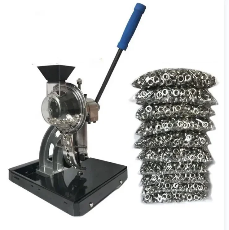 Good Quality Advertising Portable Tool Semi-auto Grommets Eyelets Punching Machine With Some  Eyelet Parts