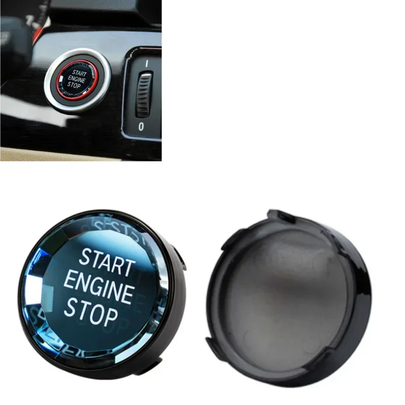 Car Engine Start Stop Switch Button Sticker Interior Trim For BMW X1 E84 E81 E87 X5 E70 X6 E71 E90 E60 E91 E92 E93 Z4 E89 E