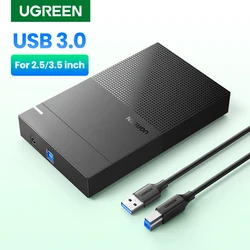 Ugreen obudowa HDD 3.5 2.5 SATA na USB 3.0 Adapter zewnętrzna obudowa dysku twardego czytnik dysku SSD HDD Box Case HD 3.5 obudowa HDD