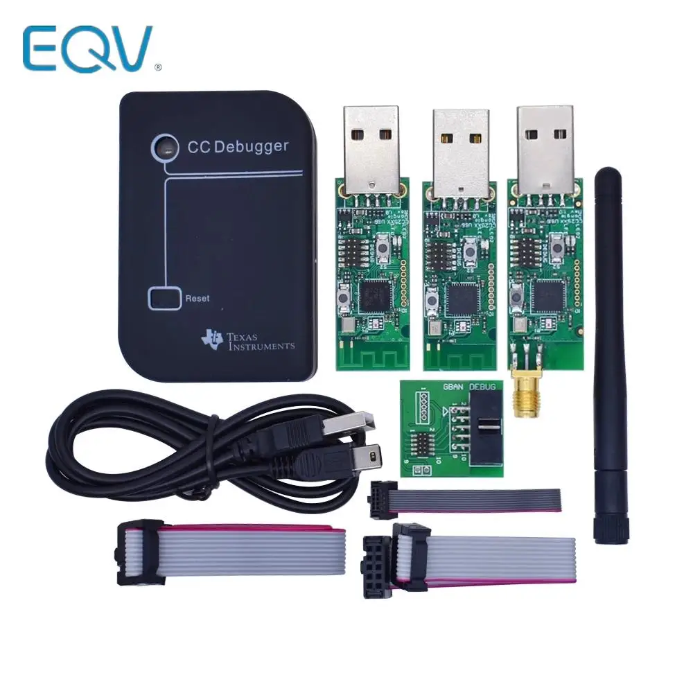 CC2531 Zigbee Emulator CC-Debugger USB Programmer CC2540 CC2531 Sniffer with antenna Bluetooth Module Connector Downloader Cable