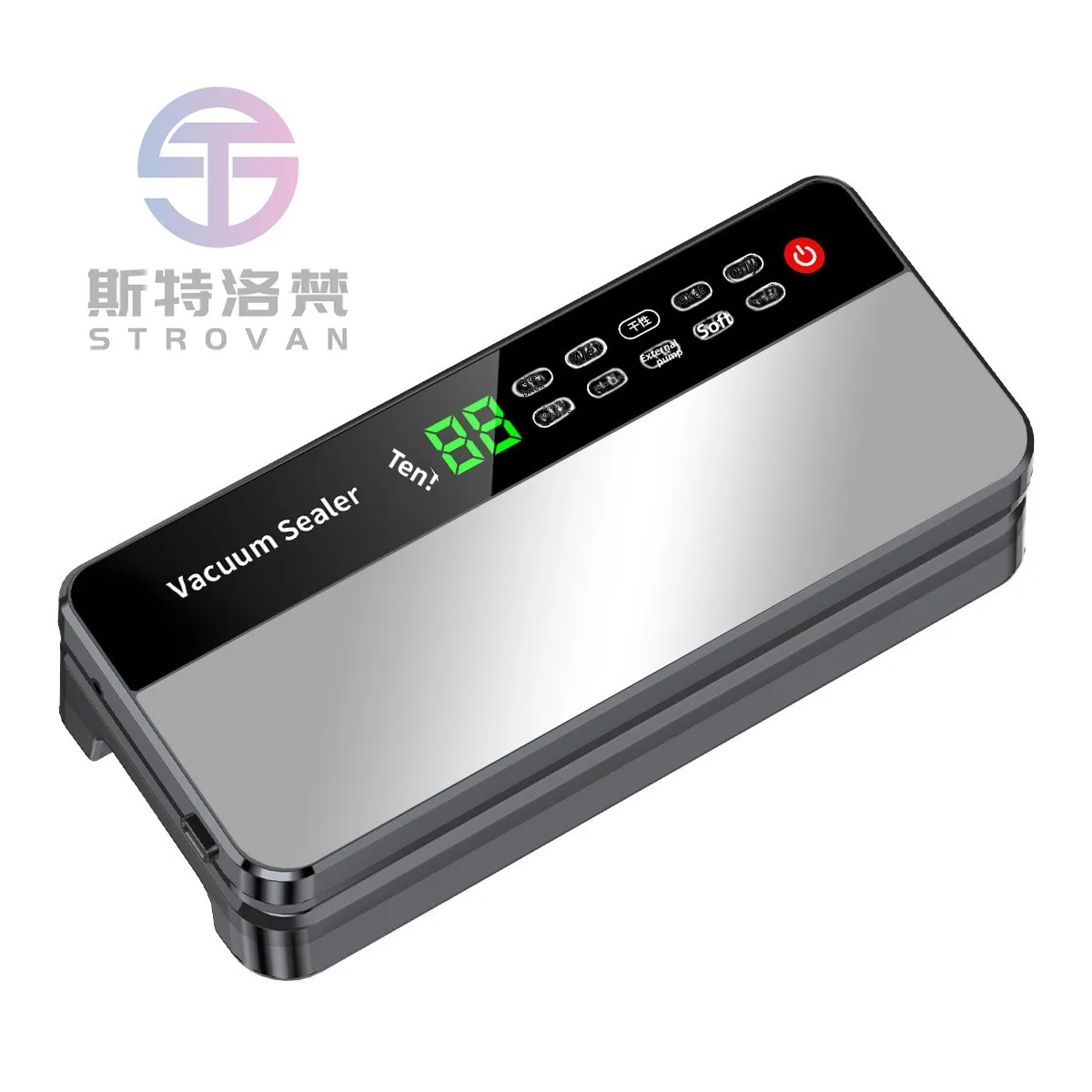 Electric Automatic Vacuum Sealer Laminator for Food Preservation Touch Control Adjustable Temperature