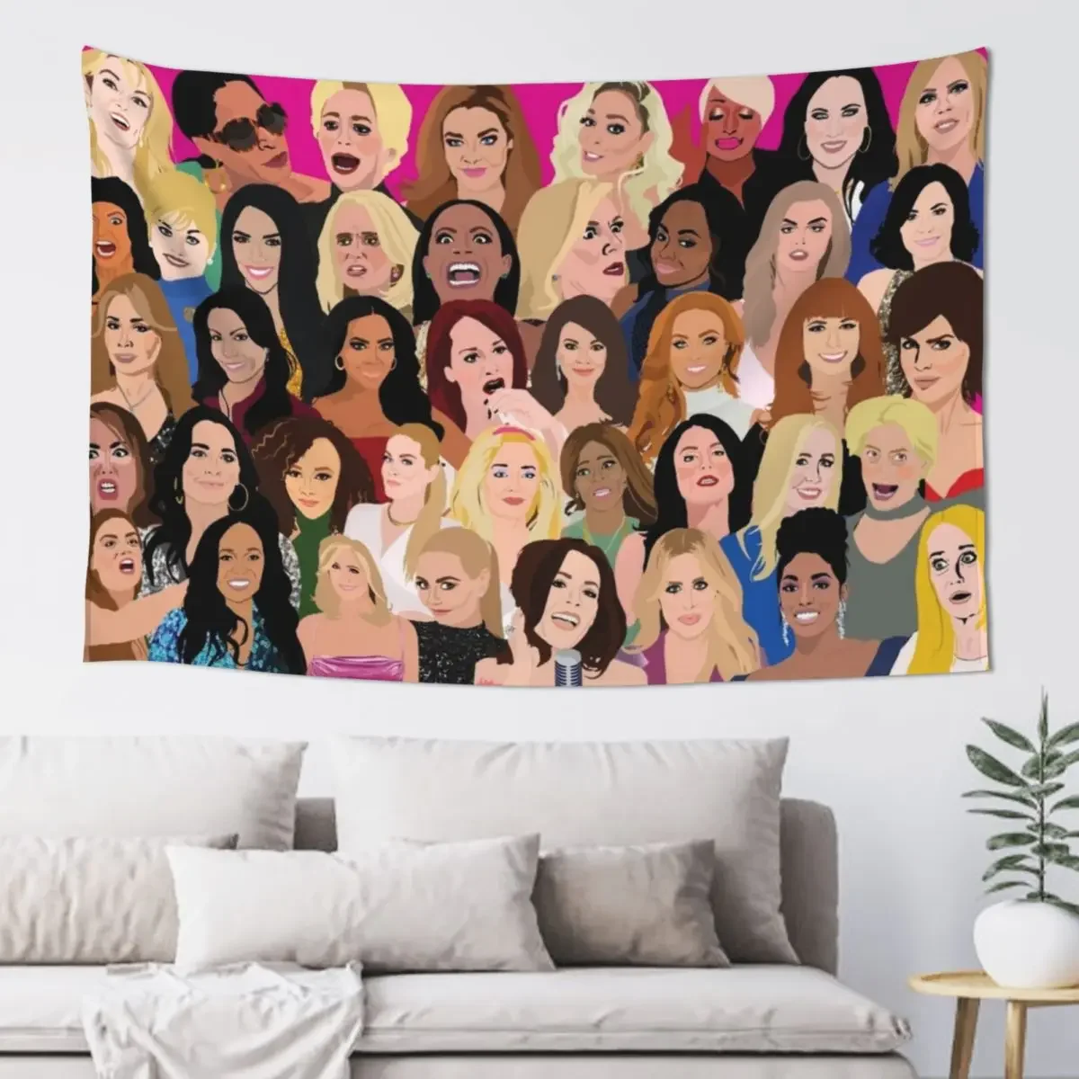 Real Housewives Montage (RHONY, RHOBH, RHOA, RHONJ, RHOP, RHOC, RHOSLC, RHOD, VPR) Tapestry Room Design Tapestry