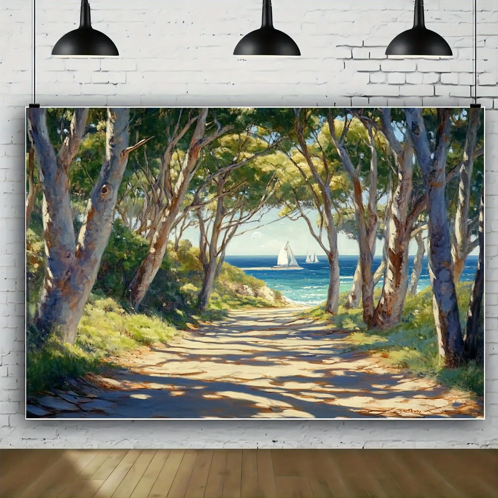 Ein ruhiger Hintergrund am Meer – ein multifunktionaler Fotohintergrund aus Polyester für Hochzeiten, Geburtstage und mehr
