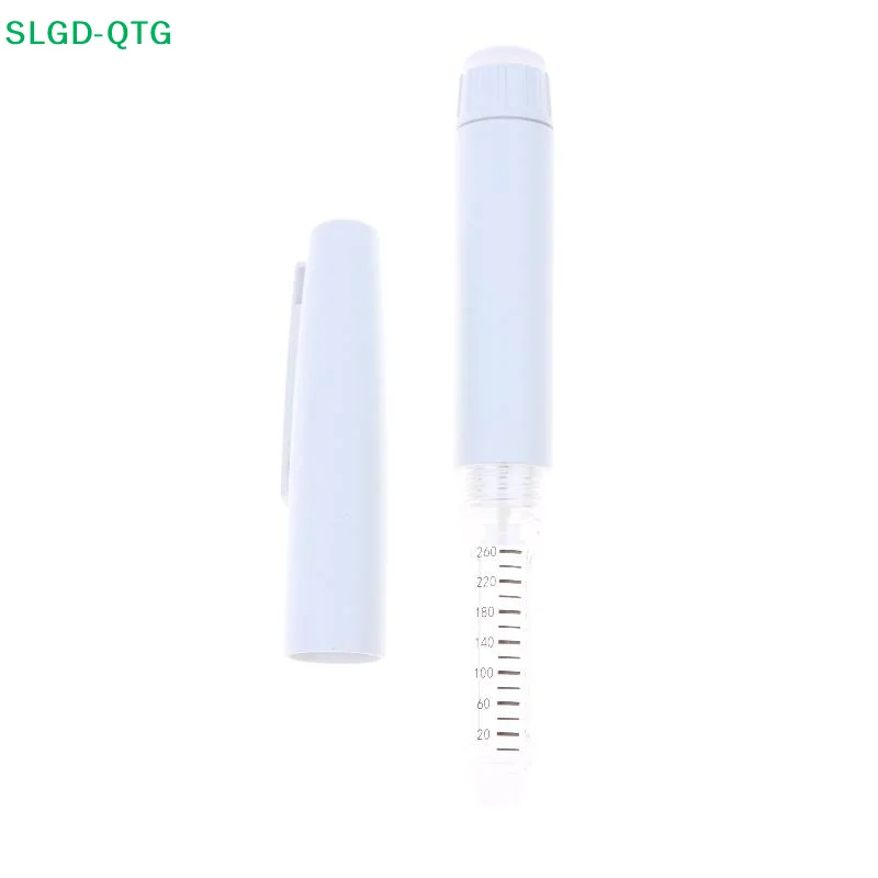 1Pcs Adjustable 3ml Empty Cassette Bottle Insulin Injector Pen Plastic Reusable V4 White Injection Pen With Pen Case
