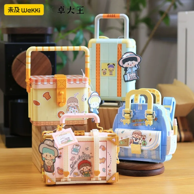 

Корзина для пикника, чемодан, строительные блоки, универсальные мелки для мелких частиц, собранные игрушечные модели для мальчиков и девочек, украшения, праздничные подарки