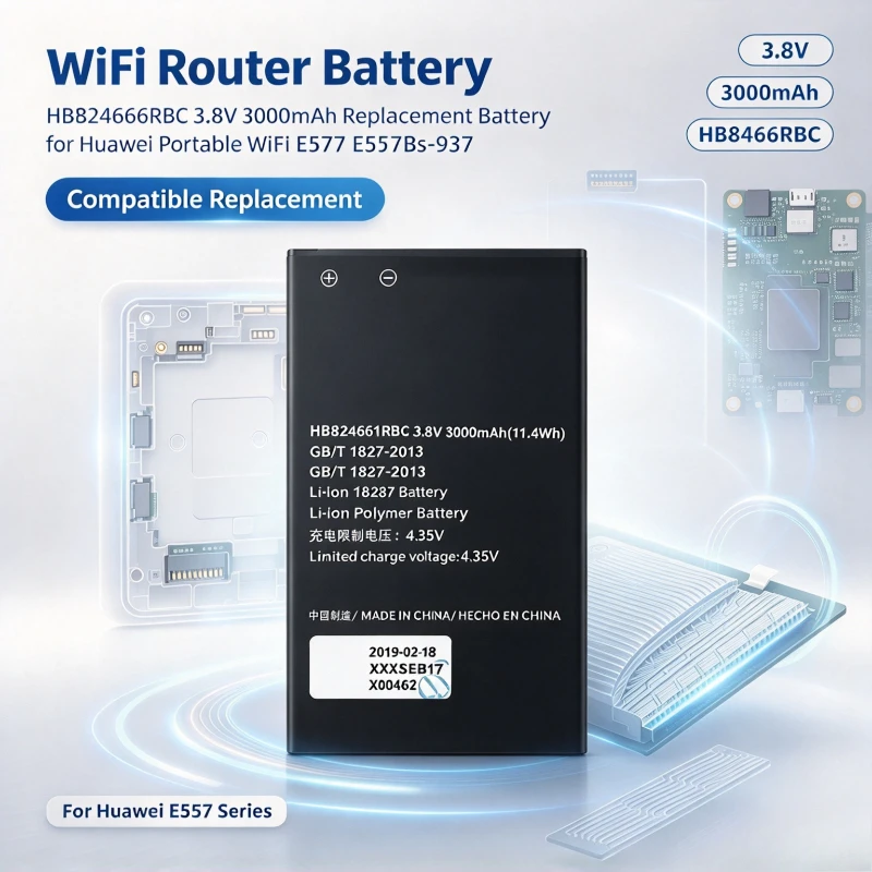 3.8V 3000mAh HB824666RBC Battery For Huawei Portable WiFi E5577 E5577Bs-937 Brand-New High Quality