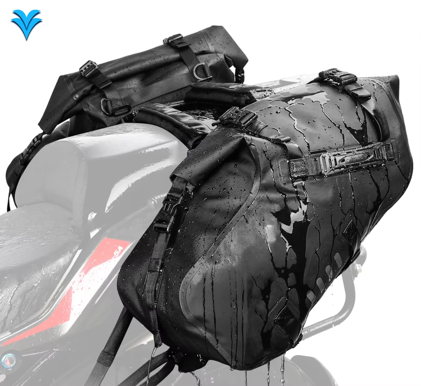 Motorcycle Pannier Pair Bag Drift Bike Saddle Seat Bag for Motorcycle Luggage Touring Adventure