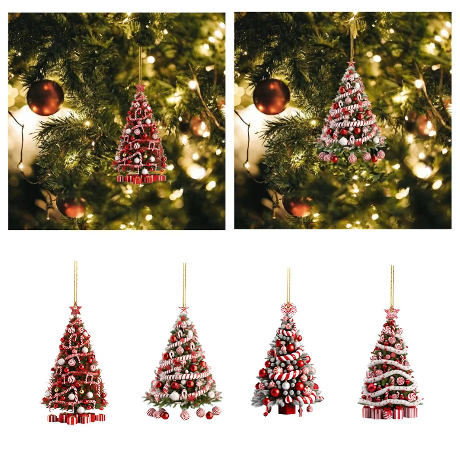 

Xmas Hanging Pendant Christmas Decoration Photo Props Gifts Indoor Acrylic