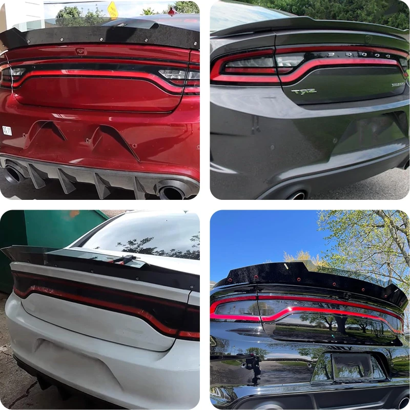 Car rear spoiler For Dodge Charger 2015-2021 SRT rear wing spoiler and tail racing sports car accessories