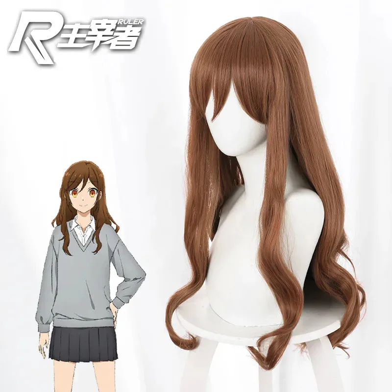 كوسبلاي [بدون أسلوب] سيد كوسبلاي وقرية غونغ يوجينغزي شعر بني طويل مجعد شعر مستعار كوس 506a