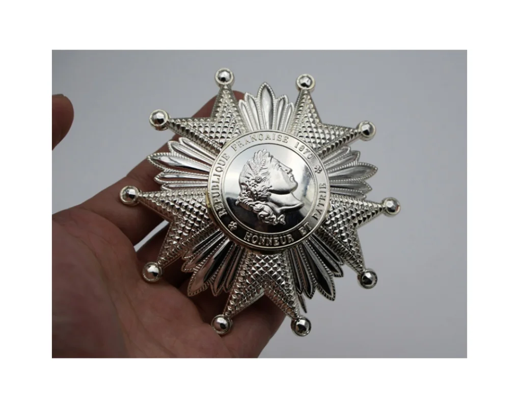French Legion of Honor Breast Star in Silver Reproduction