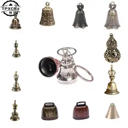 1pc Brass Handicraft Magic Bell Wind Bell Tibetan Bronze Bell Keychain Pendant Creative Gift Home Decoration